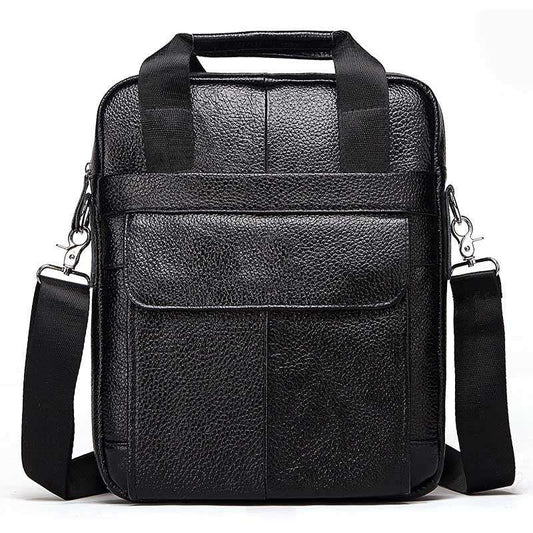 Men's Business Commute Genuine Leather Messenger Bag - Classic Leather Bag