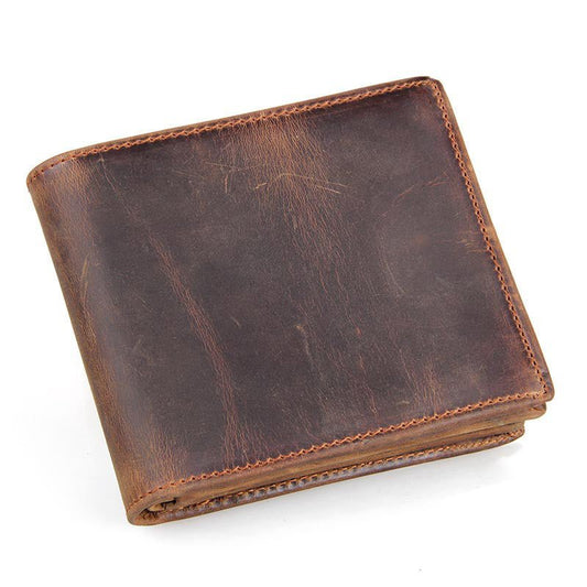 Men's Luxury Cowhide Leather Wallet - Classic Leather Bag
