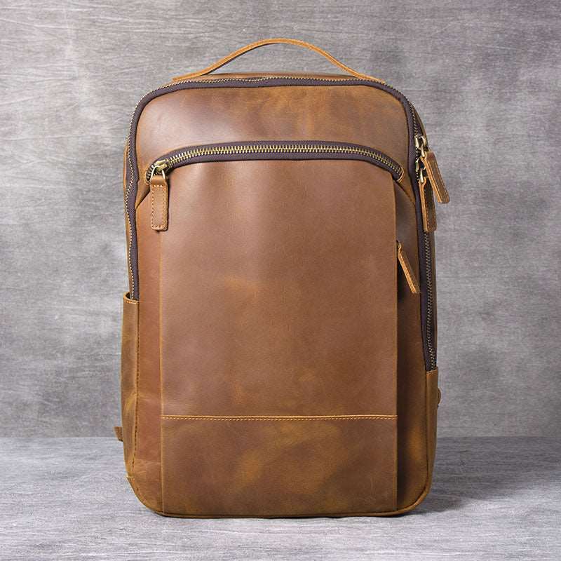 Men's Luxury First Layer Cowhide Leather Computer Bag - Classic Leather Bag