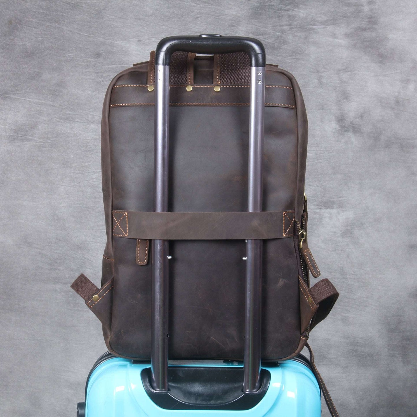 Men's Luxury First Layer Cowhide Leather Computer Bag - Classic Leather Bag