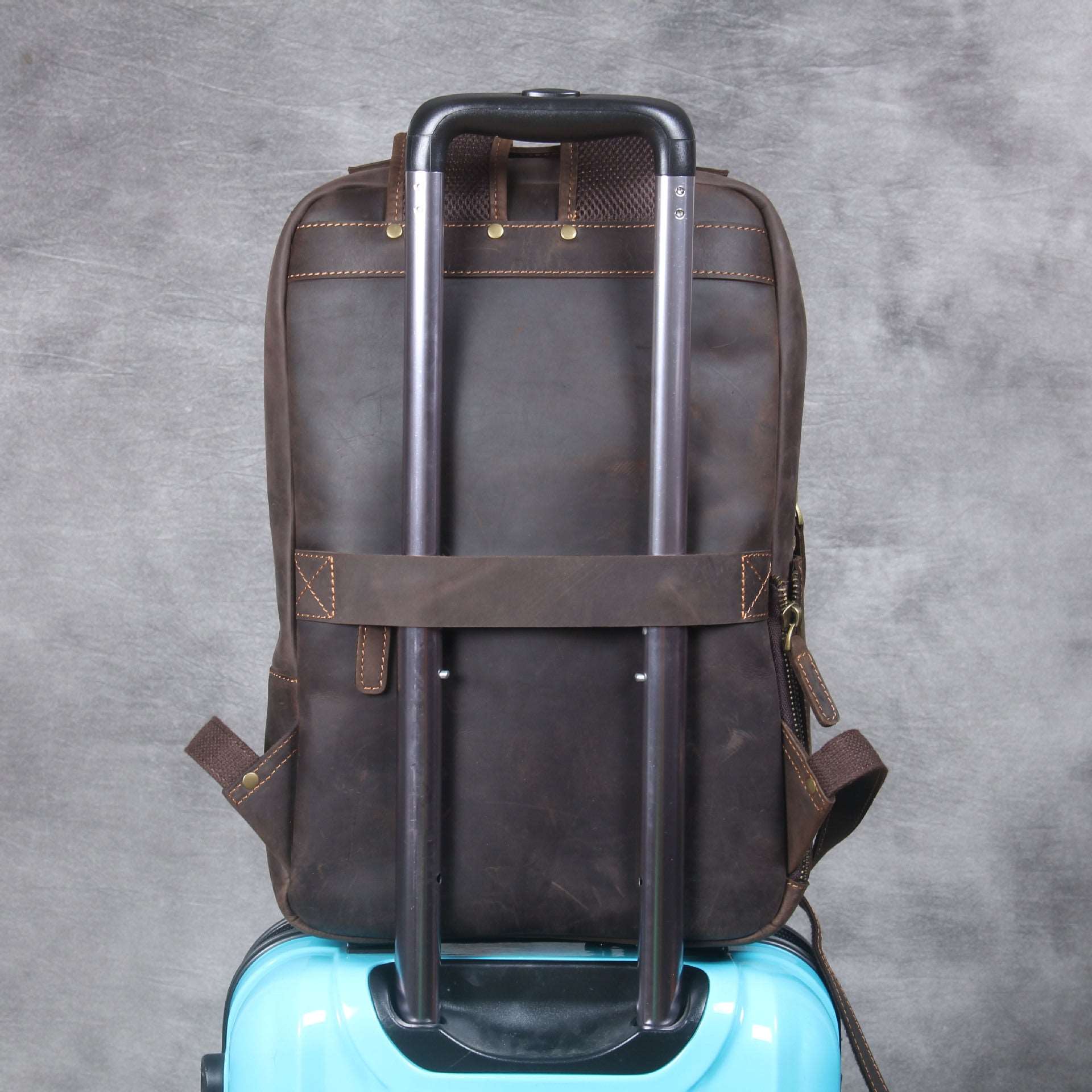 Men's Luxury First Layer Cowhide Leather Computer Bag - Classic Leather Bag