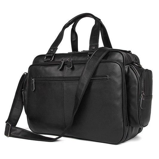 Men's Luxury Large Capacity Laptop Bag - Classic Leather Bag