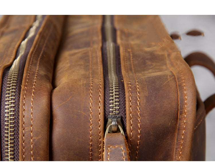 Men's Luxury Leather Medium Laptop Bag - Classic Leather Bag