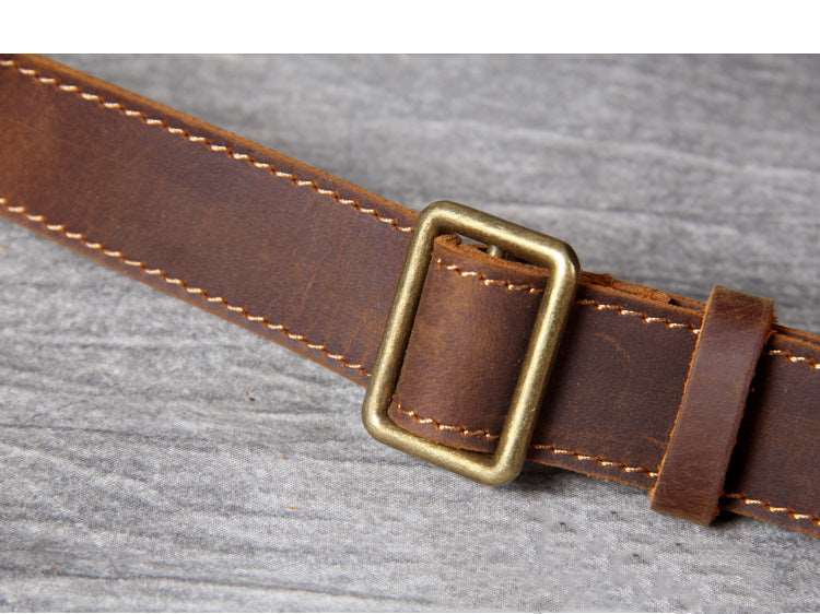 Men's Luxury Leather Medium Laptop Bag - Classic Leather Bag