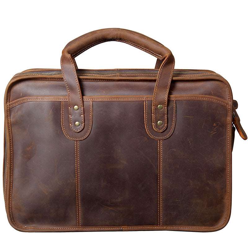 Men's Luxury Leather Medium Laptop Bag - Classic Leather Bag