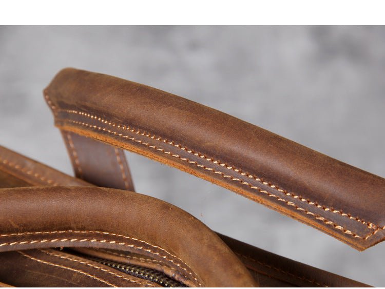 Men's Luxury Leather Medium Laptop Bag - Classic Leather Bag