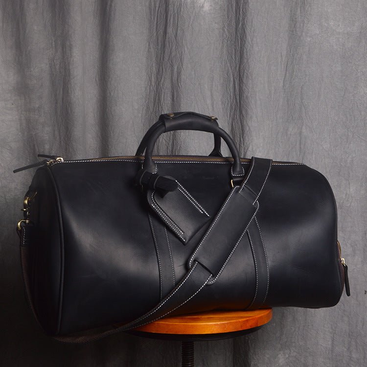 Men's Luxury Leather Retro Hand Luggage Bag - Classic Leather Bag