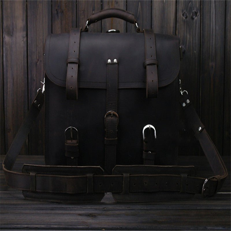 Men's Luxury Leather Travel Bag - Classic Leather Bag