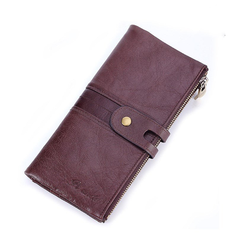 Men's Luxury Top Layer Cowhide Clutch - Classic Leather Bag