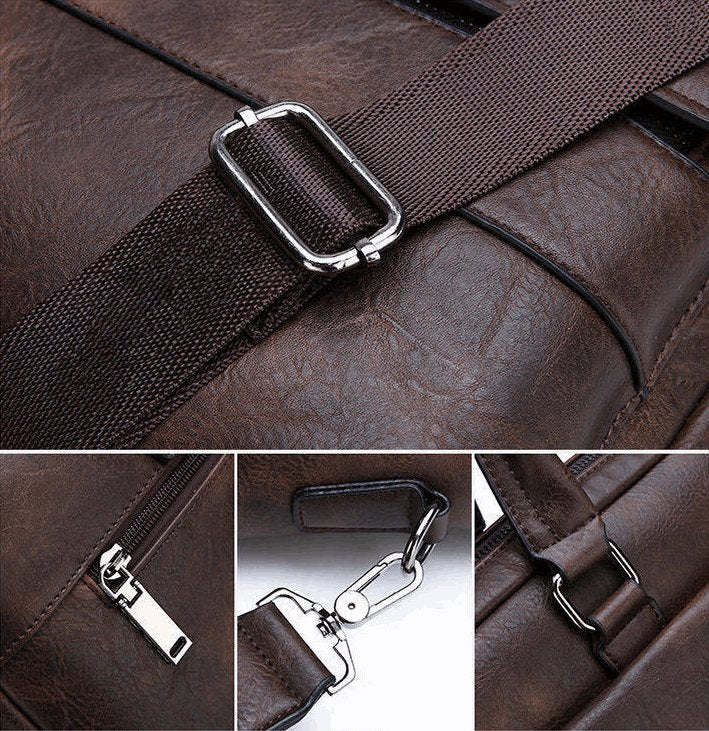 Men's Premium Business Synthetic Leather Bag - Classic Leather Bag