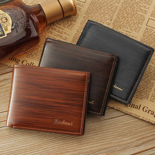 Men's Synthetic Leather Wallet - Classic Leather Bag