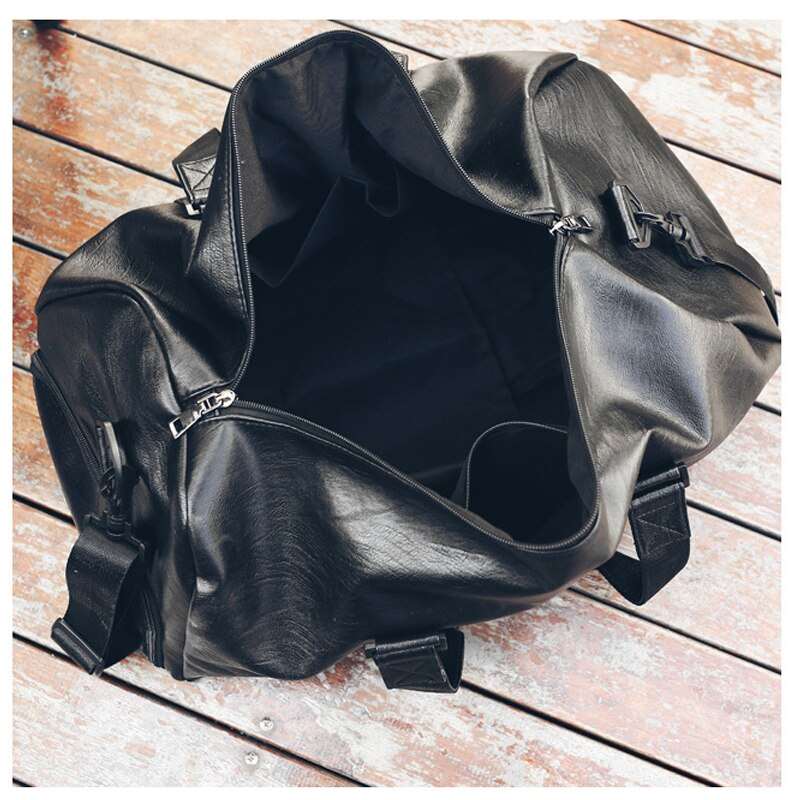 Synthetic Leather Sports Gym Bag - Classic Leather Bag