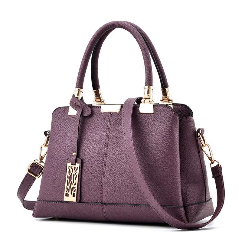 Women's Dual-Use Crossbody Handbag - Classic Leather Bag