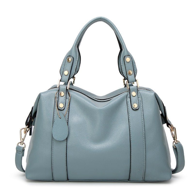 Women's Fashion Synthetic Leather Handbag - Classic Leather Bag