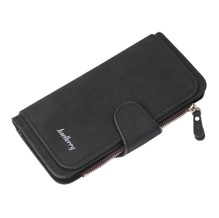 Women's Magnetic Clasp Wallet - Classic Leather Bag