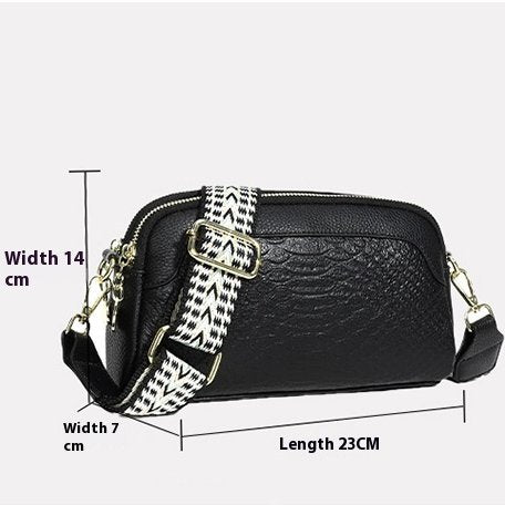 Women's Simple Niche Crossbody Shoulder Bag - Classic Leather Bag