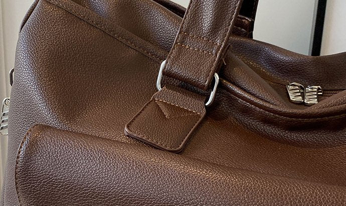 Large Capacity Fashionable Travel Bag - Classic Leather Bag