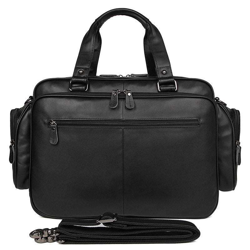 Men's Luxury Large Capacity Laptop Bag - Classic Leather Bag