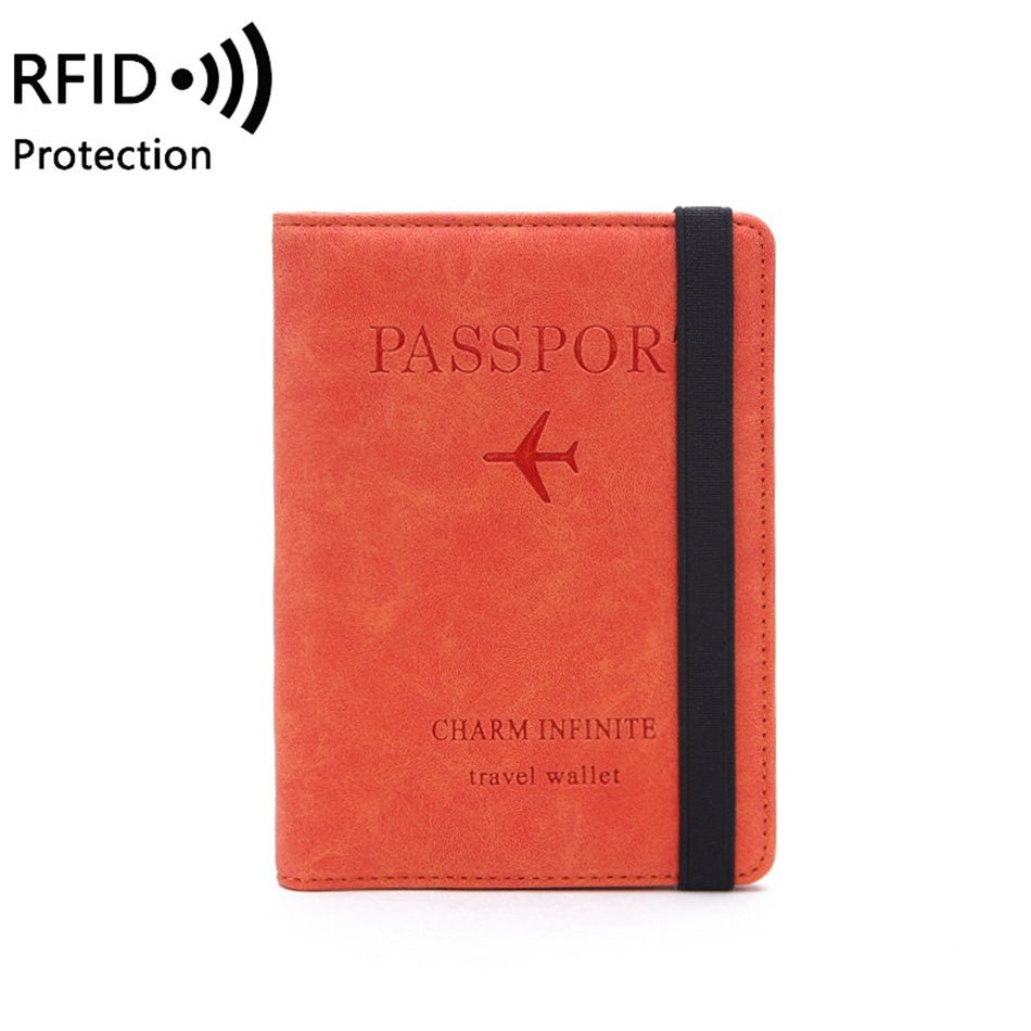 RFID Protection Passport Travel Wallet - Classic Leather Bag