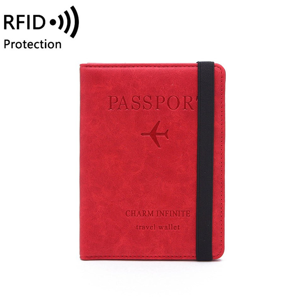 RFID Protection Passport Travel Wallet - Classic Leather Bag