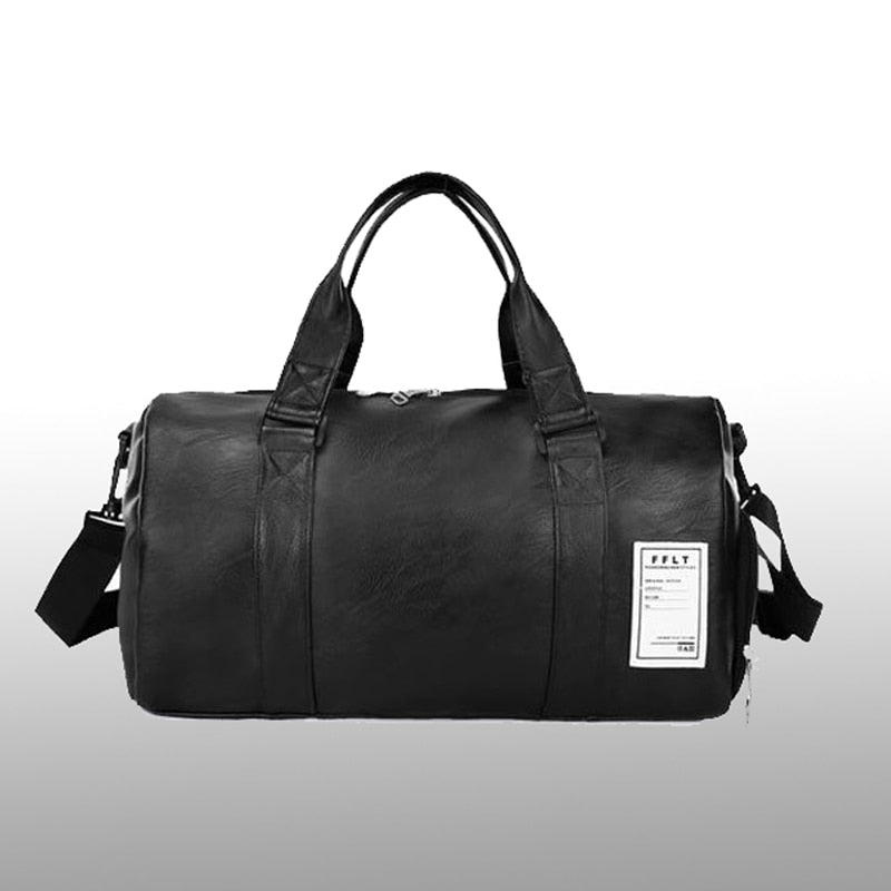 Synthetic Leather Sports Gym Bag - Classic Leather Bag