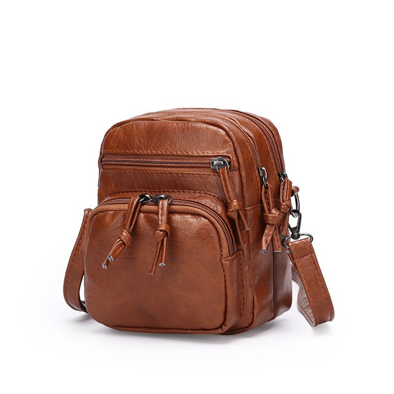 Women Soft Leather Crossbody Travel Bag - Classic Leather Bag