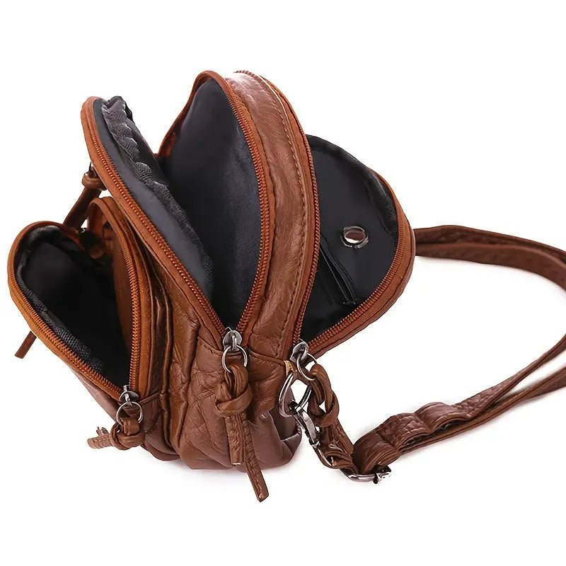 Women Soft Leather Crossbody Travel Bag - Classic Leather Bag