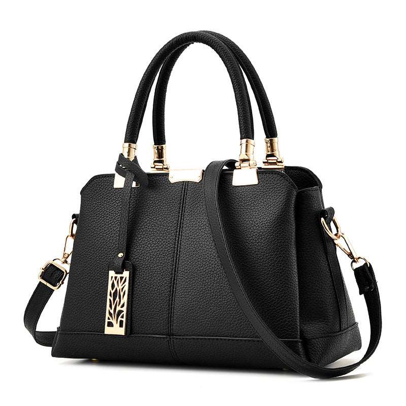 Women's Dual-Use Crossbody Handbag - Classic Leather Bag