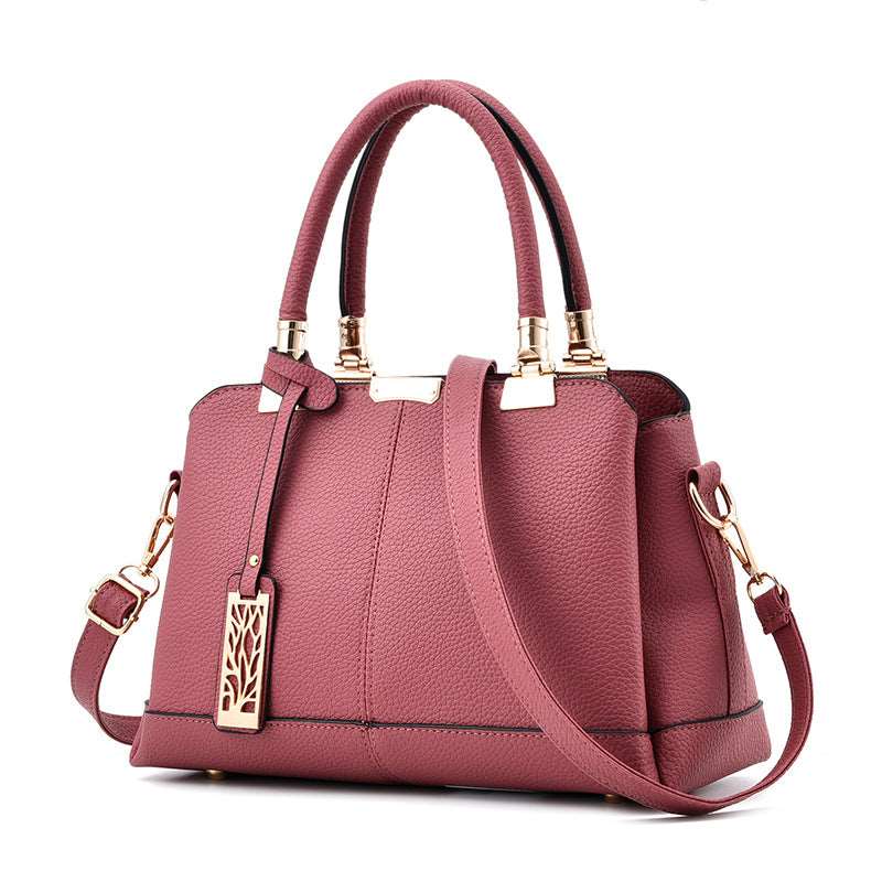 Women's Dual-Use Crossbody Handbag - Classic Leather Bag