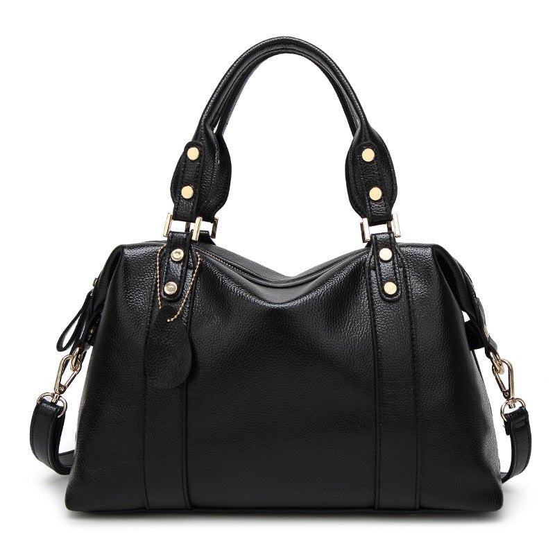 Women's Fashion Synthetic Leather Handbag - Classic Leather Bag