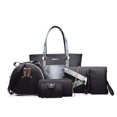 Women's Large Matching Bag Set - Classic Leather Bag