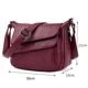 Women's Leather Messenger Shoulder Crossbody Bag - Classic Leather Bag