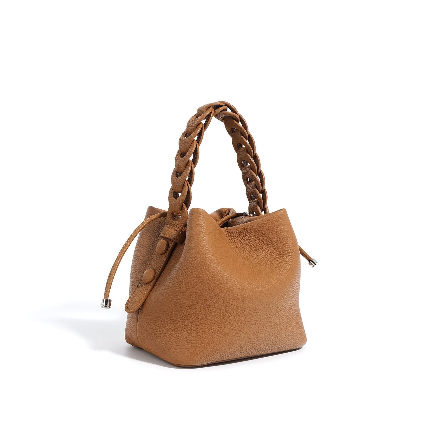 Women's Luxury Genuine Leather Bucket Bag Spring - Classic Leather Bag