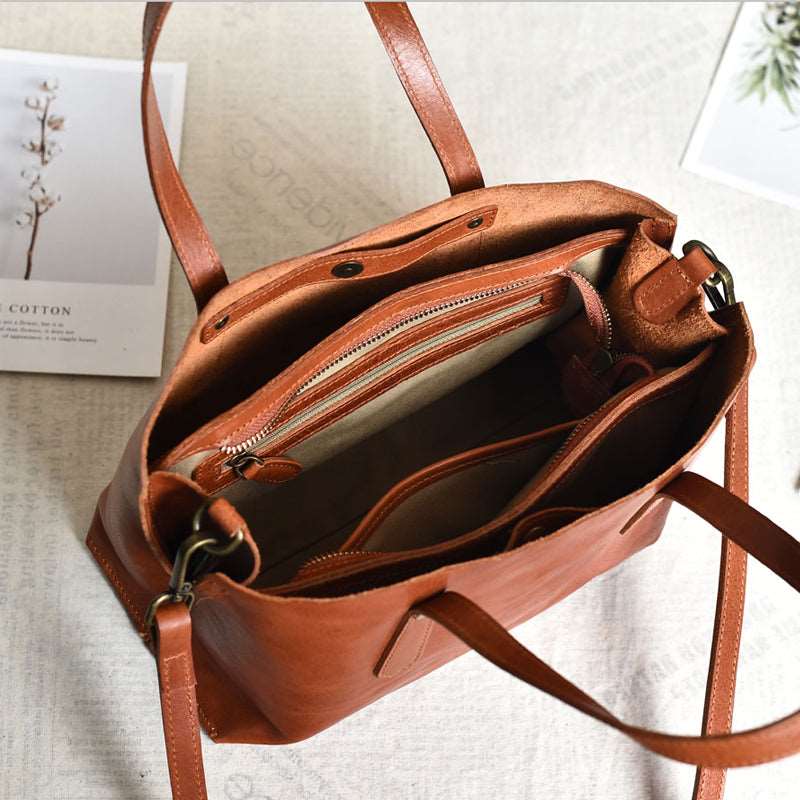 Women's Luxury Leather Shoulder Bag - Classic Leather Bag