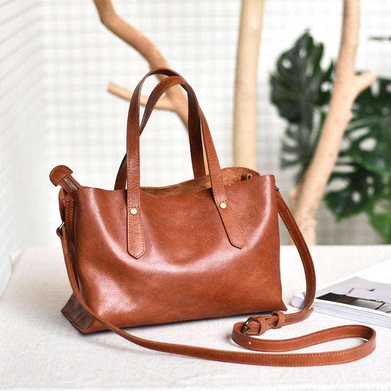 Women's Luxury Leather Shoulder Bag - Classic Leather Bag