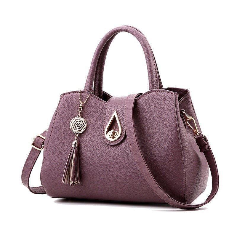 Women's Modern Fashion Leather Handbag - Classic Leather Bag