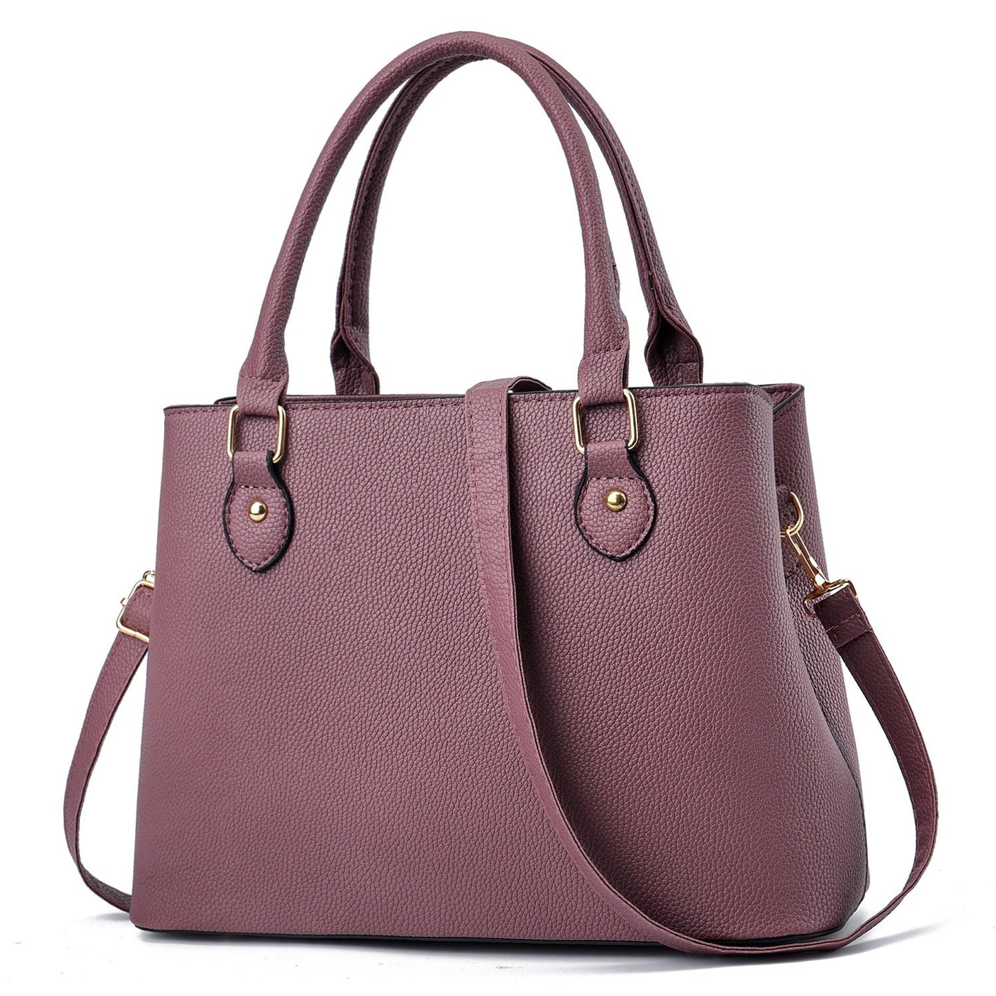 Women's Simple Shoulder Handbag - Classic Leather Bag