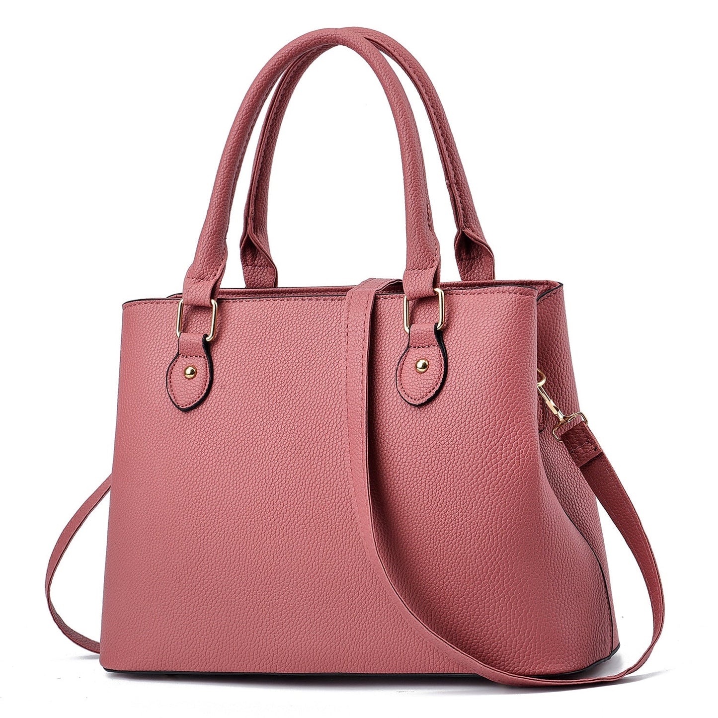 Women's Simple Shoulder Handbag - Classic Leather Bag