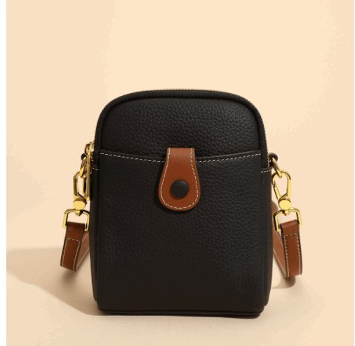 Women's Small Cowhide Leather Mobile Phone Crossbody Bag - Classic Leather Bag