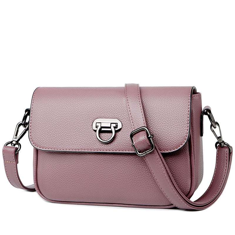 Women's Square Shoulder Messenger Bag - Classic Leather Bag