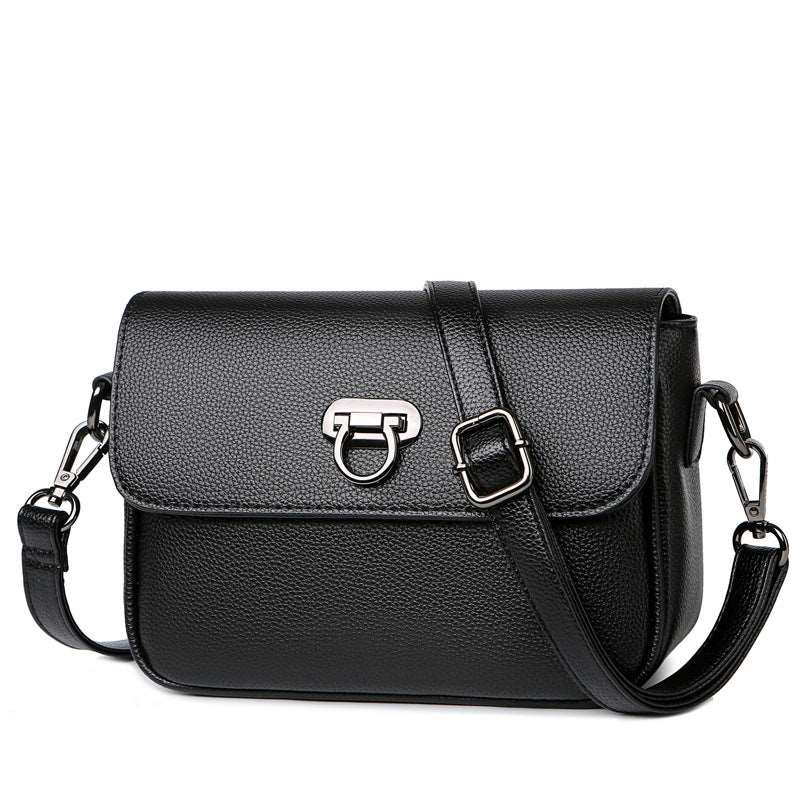 Women's Square Shoulder Messenger Bag - Classic Leather Bag